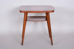 Walnut Table, Czech Midcentury, Preserved Original Condition, 1950s