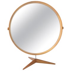 Walnut Table Mirror by Uno and Osten Kristiansson for Luxus