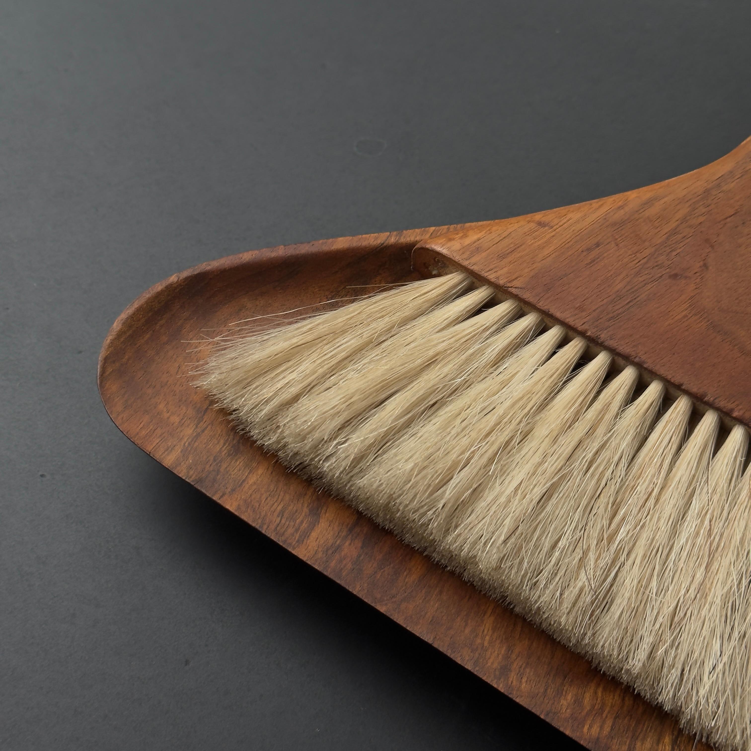 Austrian Walnut Table Sweeper #4264 Carl Auböck II For Sale