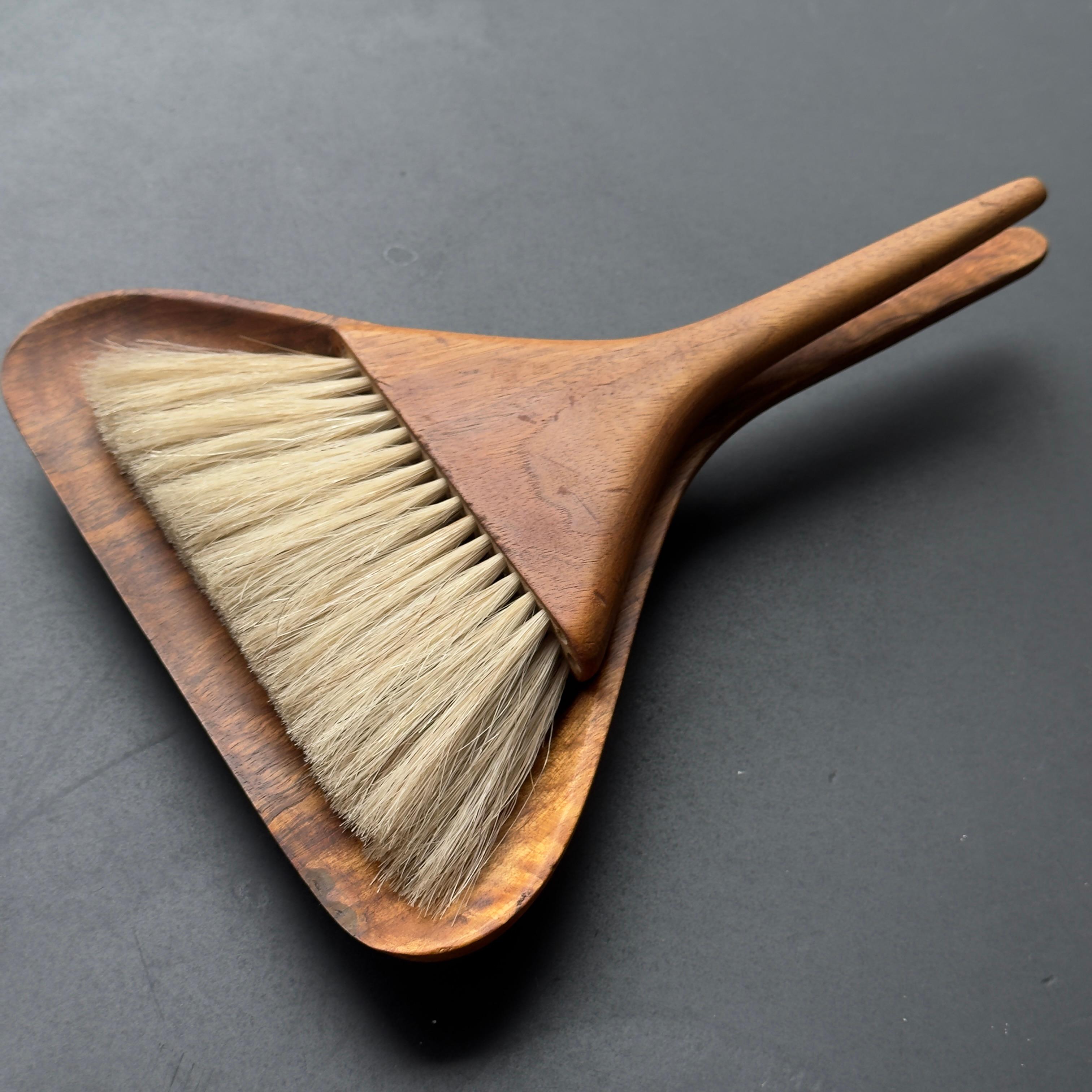 Mid-20th Century Walnut Table Sweeper #4264 Carl Auböck II For Sale