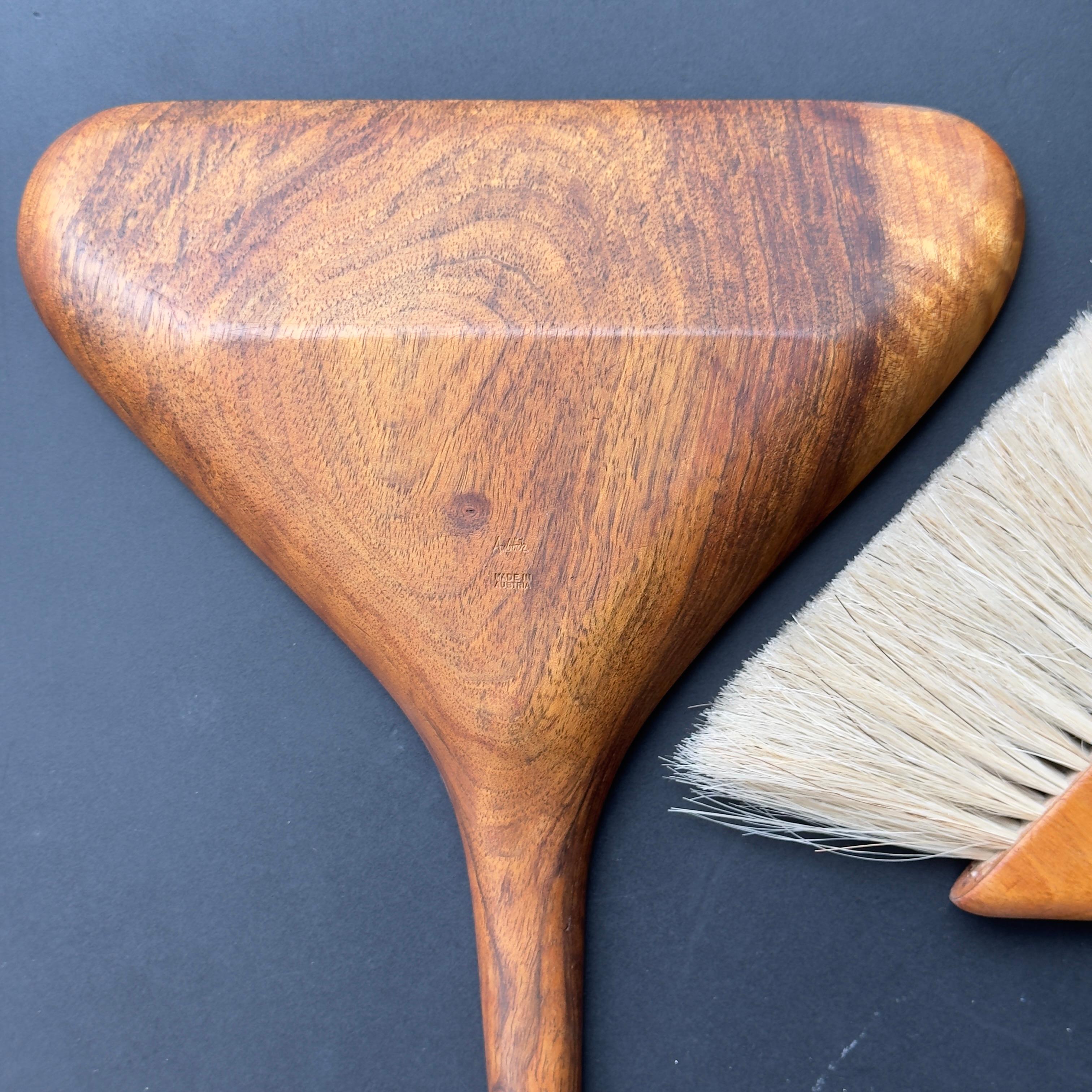 Walnut Table Sweeper #4264 Carl Auböck II For Sale 1