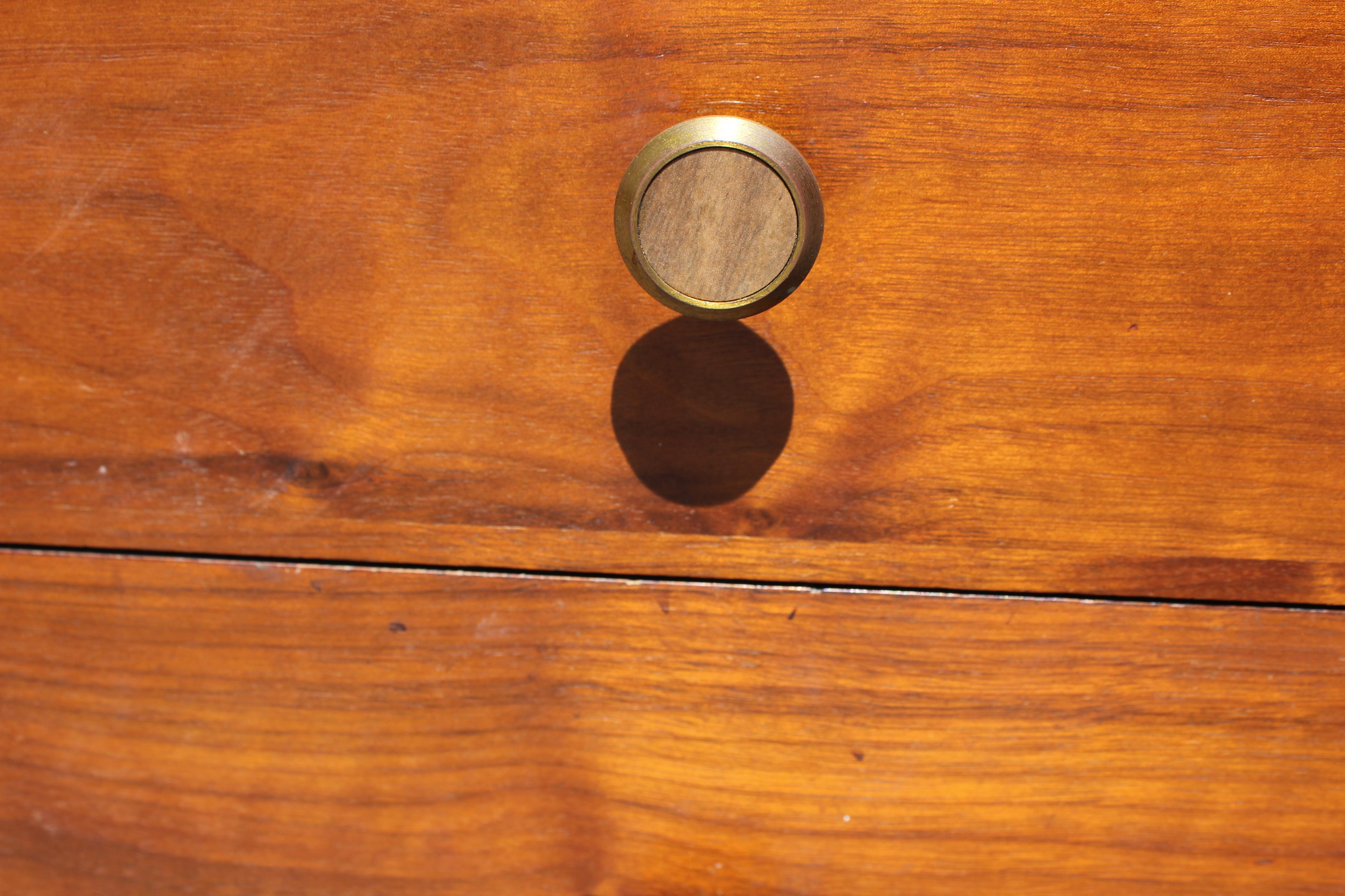 American Walnut Tambour Door Gentleman's Chest or Dresser by Kipp Stewart for Drexel