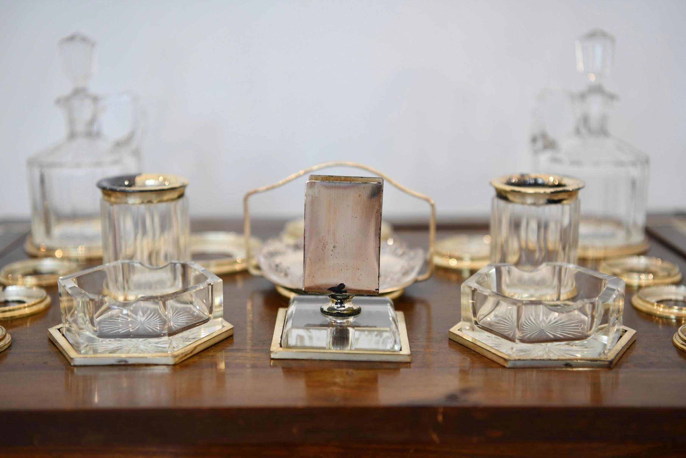 Walnut Tantalus Bar Cart 5