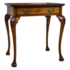 Walnut Tea Table From the Turn of the 19th and 20th Centuries