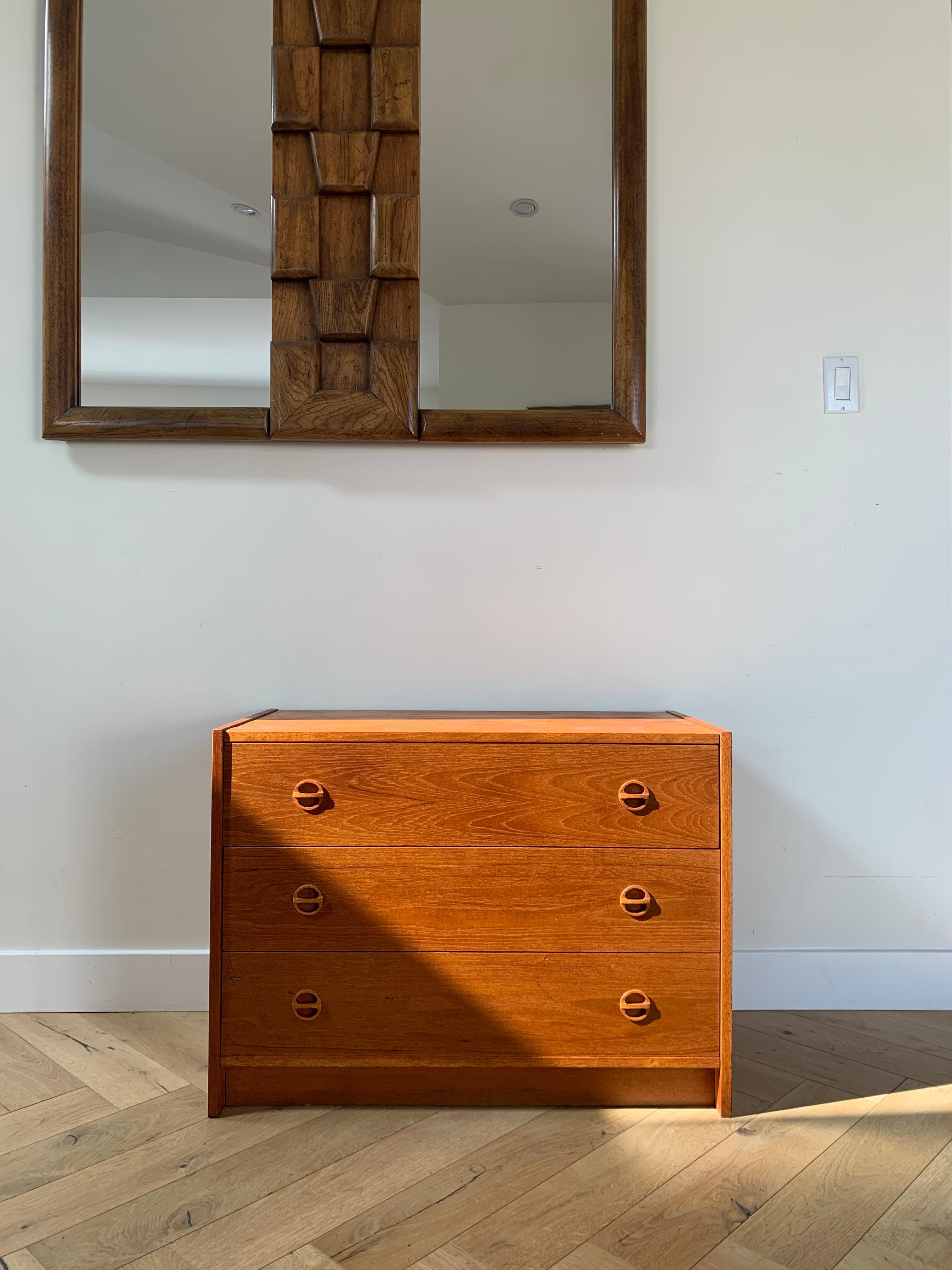 Walnut Teak Danish Mid Century Style Dresser 4