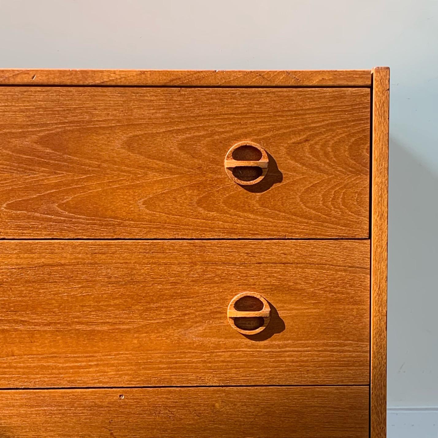 Walnut Teak Danish Mid Century Style Dresser 3