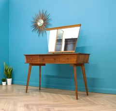 Walnut & Teak Dressing Table from Crown Furniture, 1960s