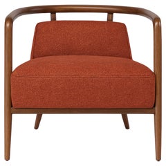Nogal, Marrón Terracota Sillón Moderno Essex