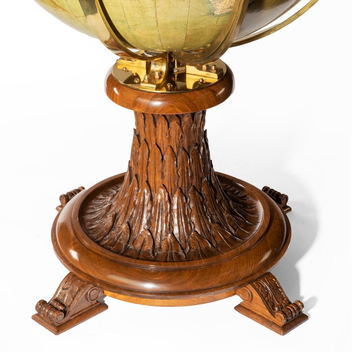 Walnut Terrestrial Globe by W & AK Johnston of Edinburgh & London 1