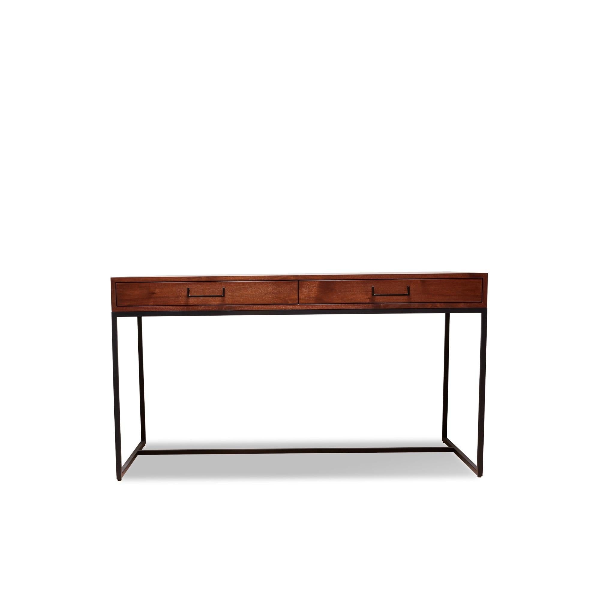 Mid-Century Modern Walnut Thin Frame Desk by Lawson-Fenning