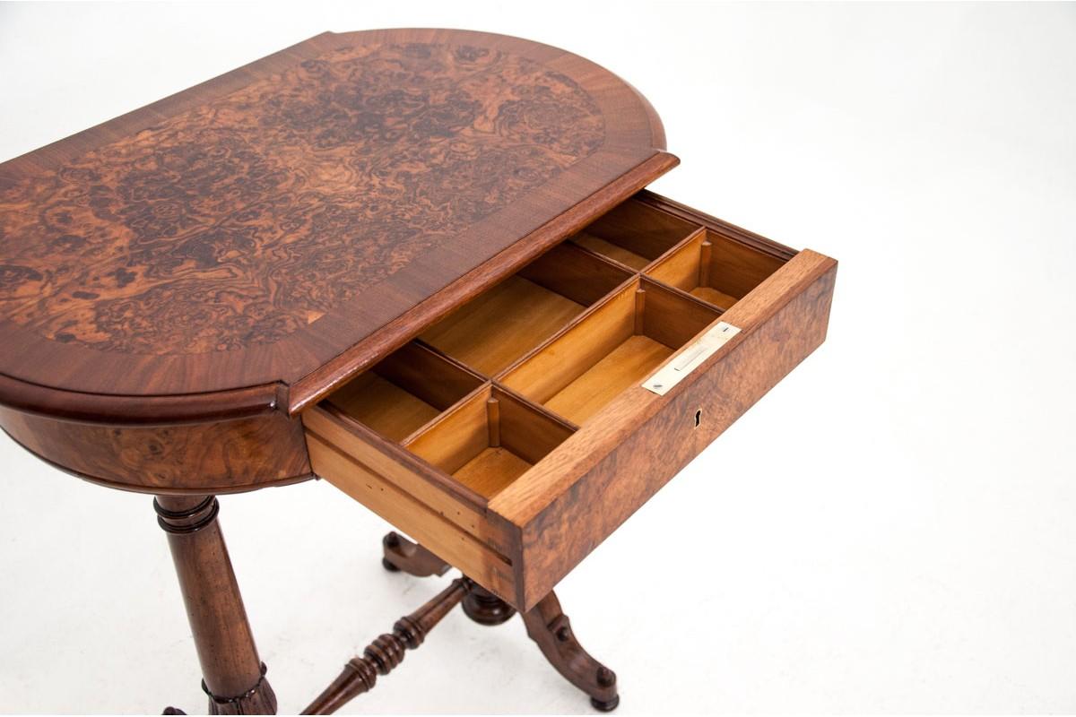 Biedermeier Walnut Thread Table from Around 1930