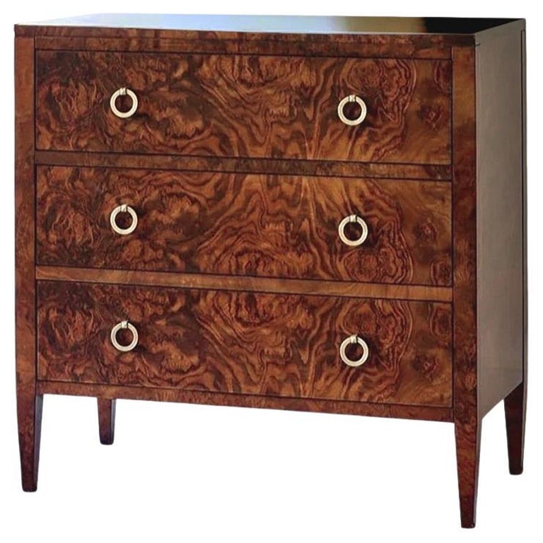 Walnut Three Drawer Chests For Sale at 1stDibs