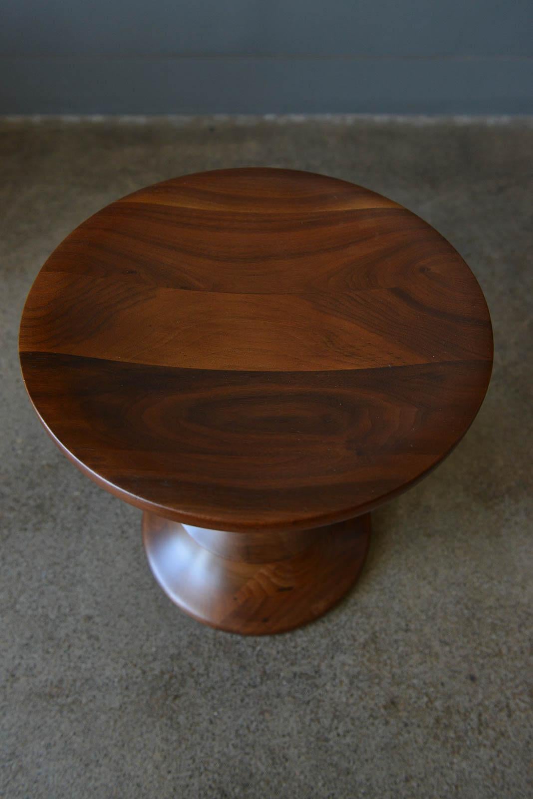 Mid-Century Modern Walnut Time Life Stool, Model C, by Charles Eames, ca. 1955