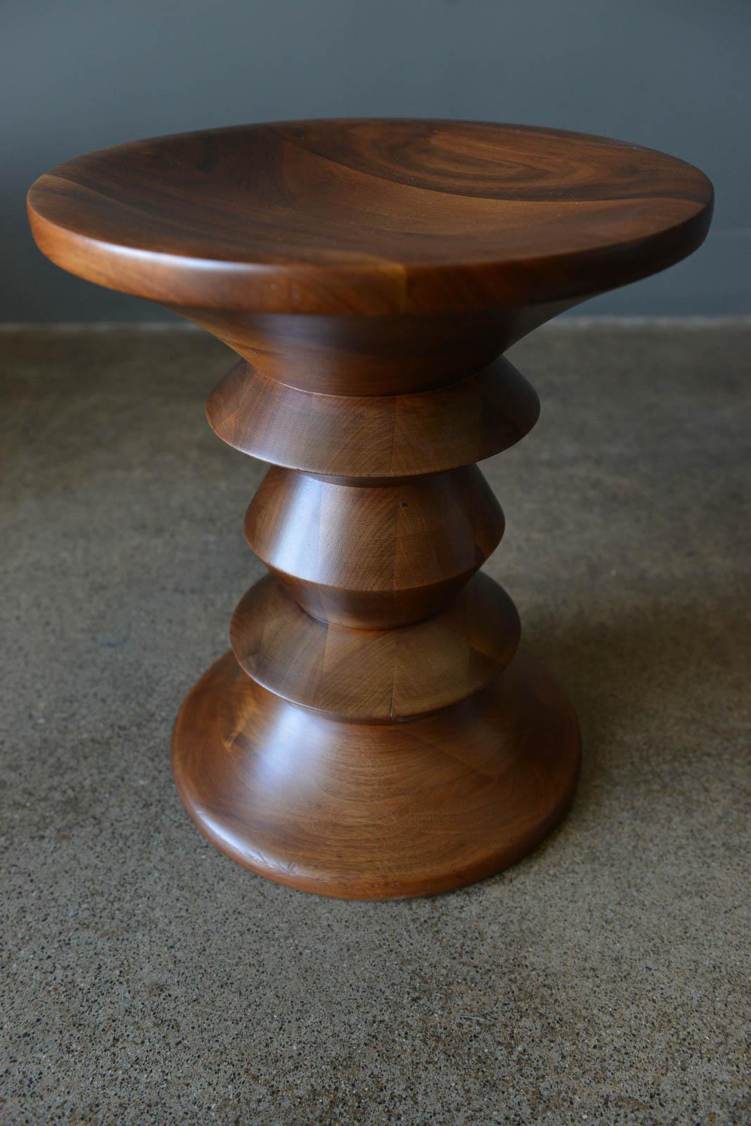 American Walnut Time Life Stool, Model C, by Charles Eames, ca. 1955