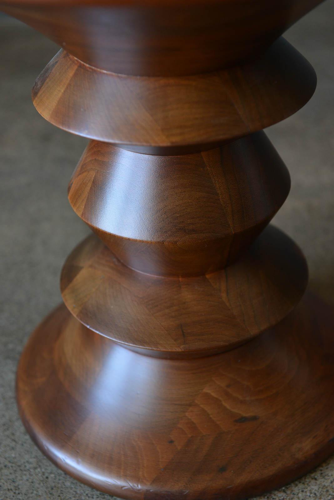 Mid-20th Century Walnut Time Life Stool, Model C, by Charles Eames, ca. 1955