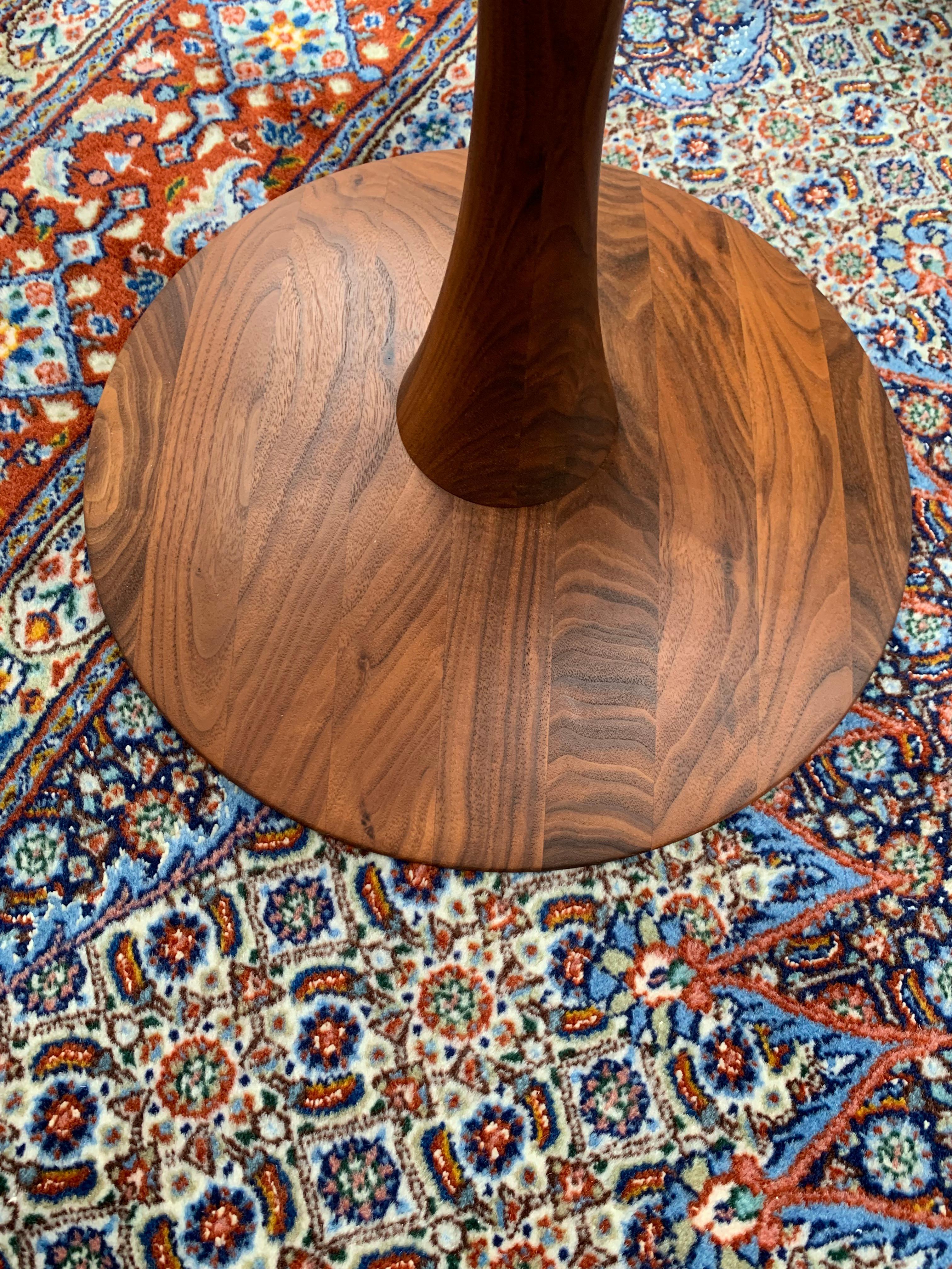 Danish Walnut Side Table & stool by Nanna Ditzel