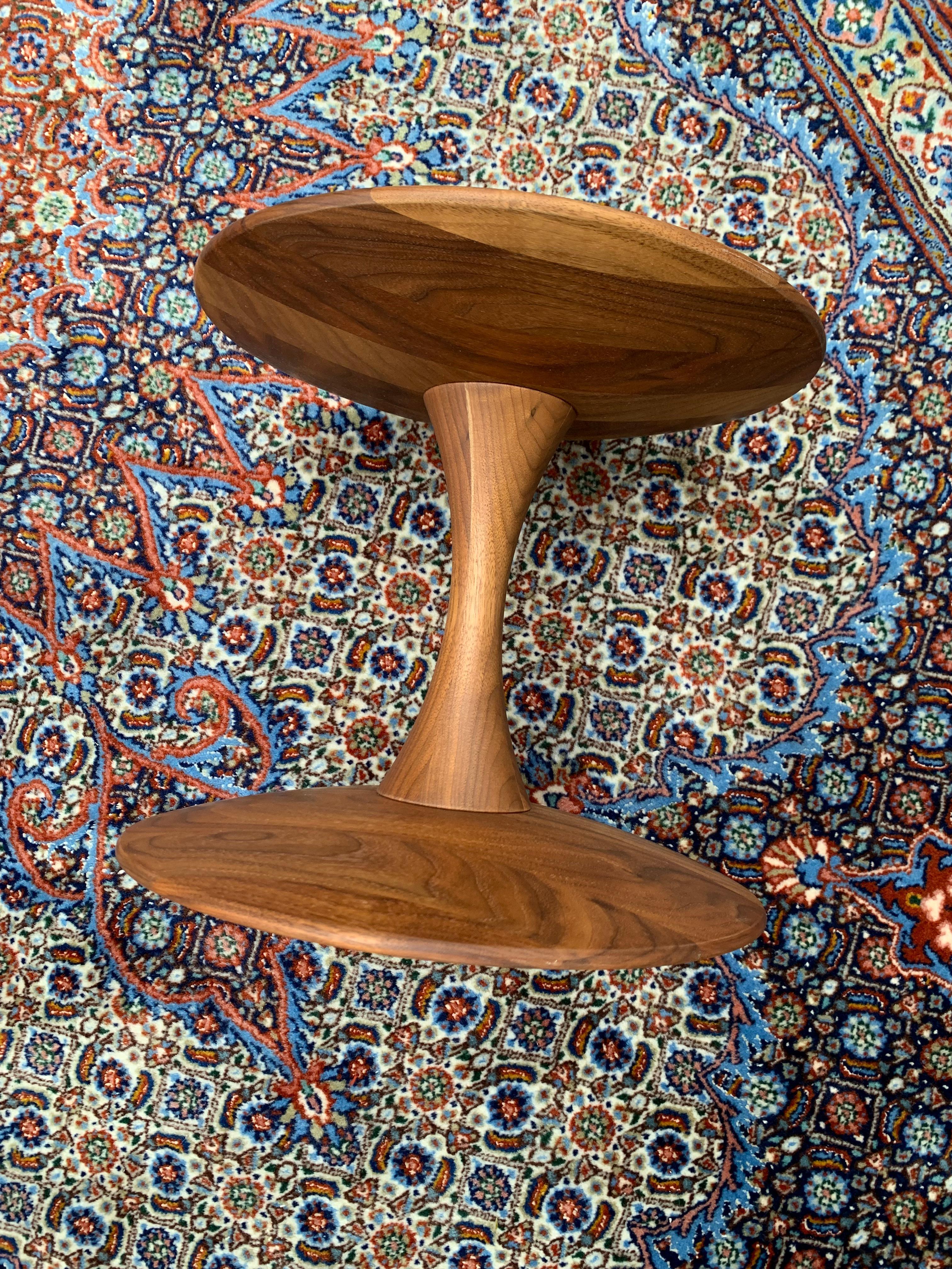 Walnut Side Table & stool by Nanna Ditzel 1