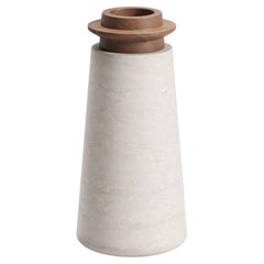 Walnut Trivoli Vase L by Ivan Colominas