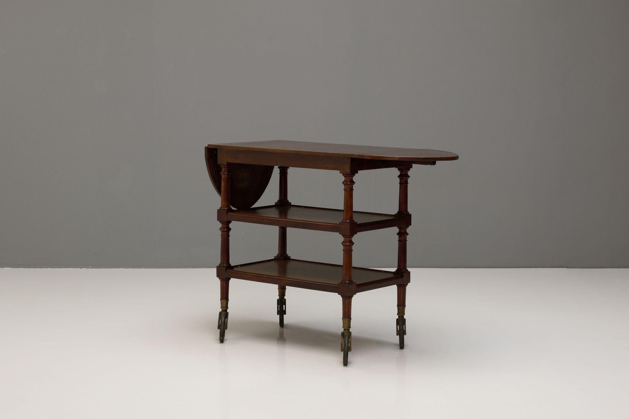 French Walnut Trolley For Sale