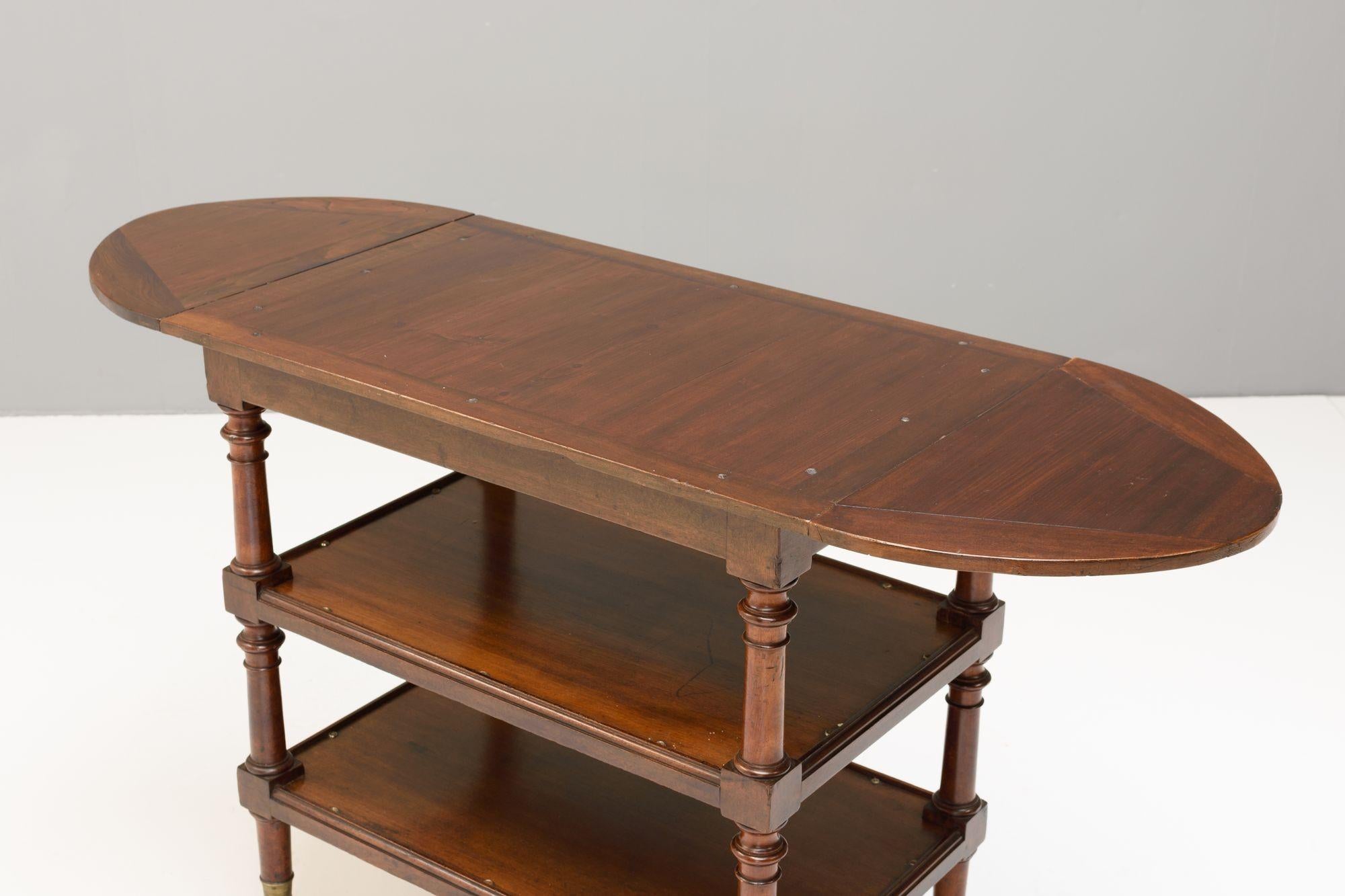 Early 20th Century Walnut Trolley For Sale