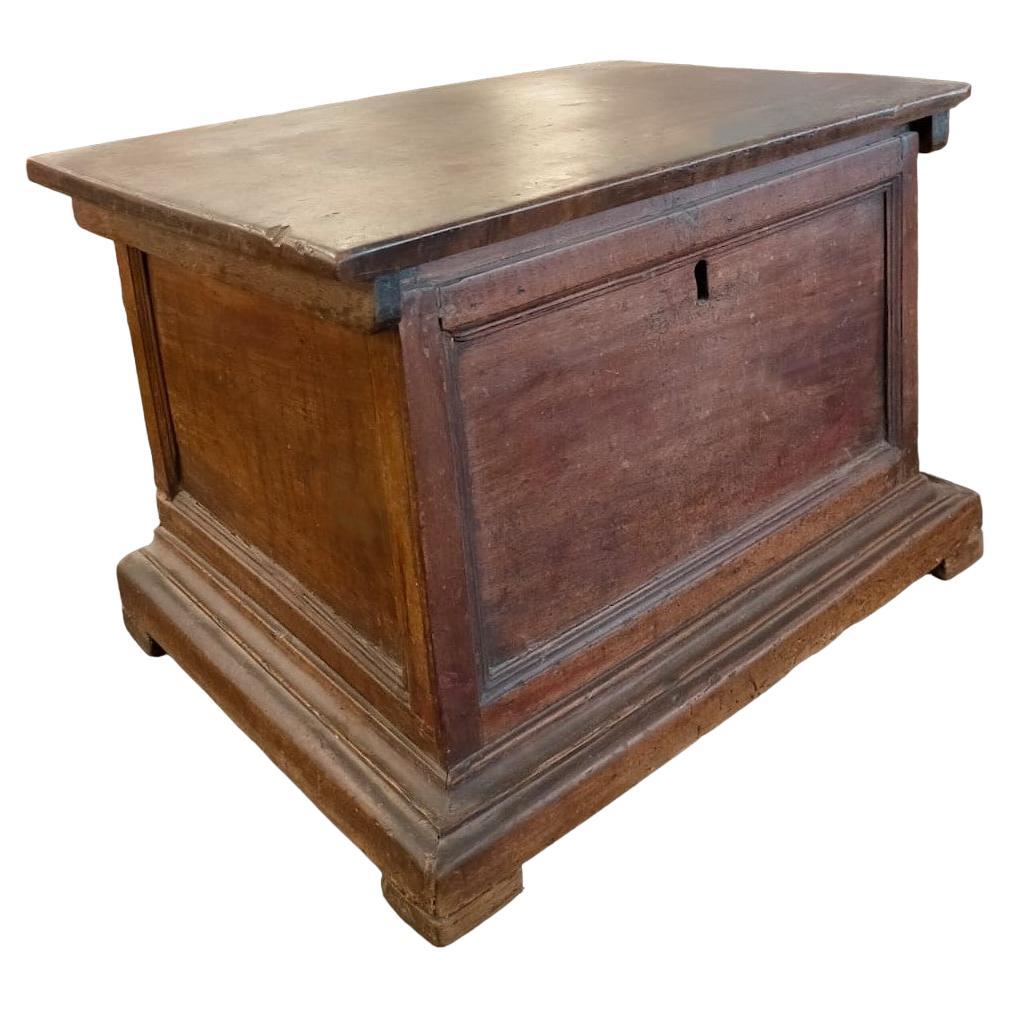 Walnut Trunk from the 17th Century  For Sale