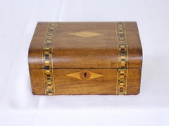 Walnut Tumbridgeware Jewelry Box
