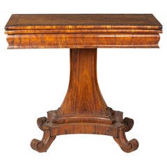 Antique Walnut Turn-Over Leaf Table, 19th Century, England