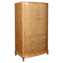 Antique Walnut Two Door Press Cupboard