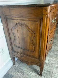 Louis XV Walnut Two Drawer Commode