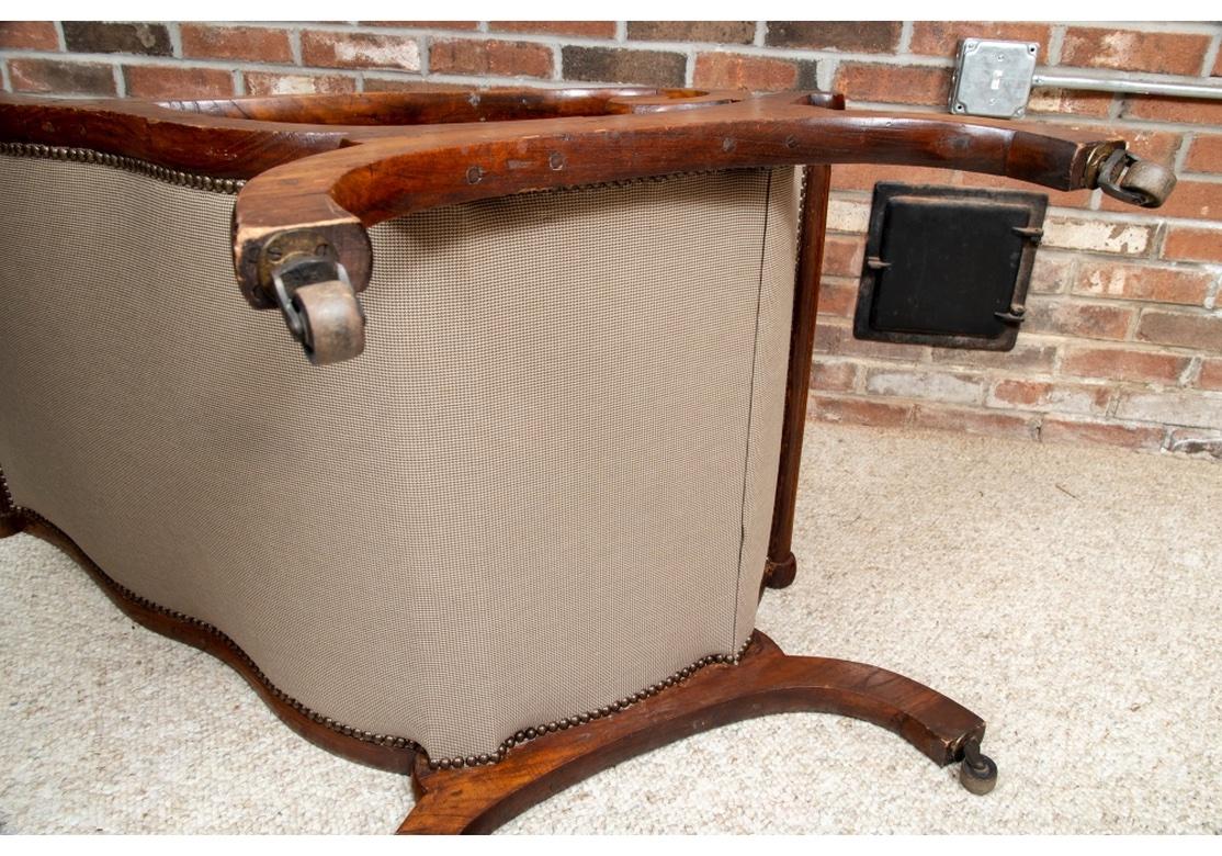 Walnut Upholstered Lolling Chair 9