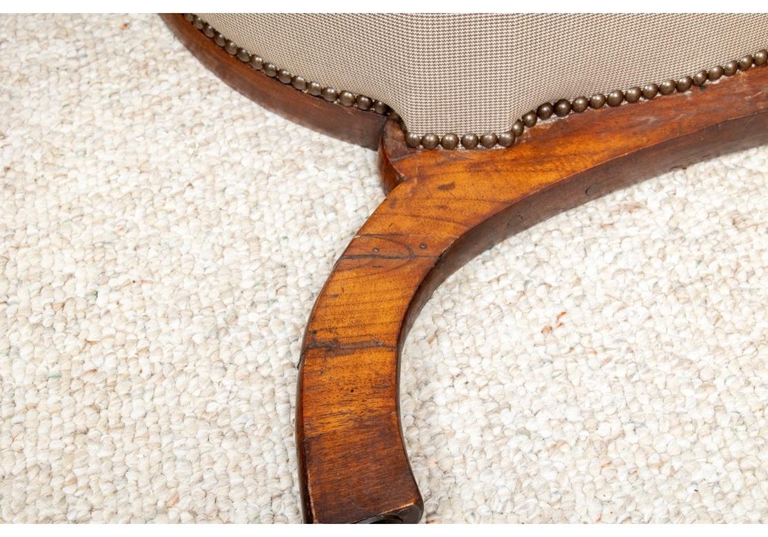 Walnut Upholstered Lolling Chair 10