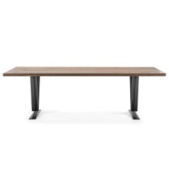 Walnut V Shape Dining Table