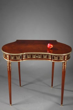 Walnut Veneer and Ormolu Console Table, Vanities