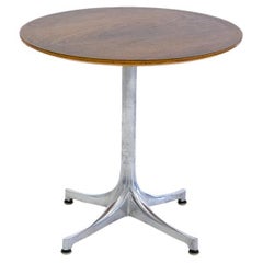 Walnut veneer Pedestal Occ. Coffee Table No 5452, George Nelson, Herman Miller