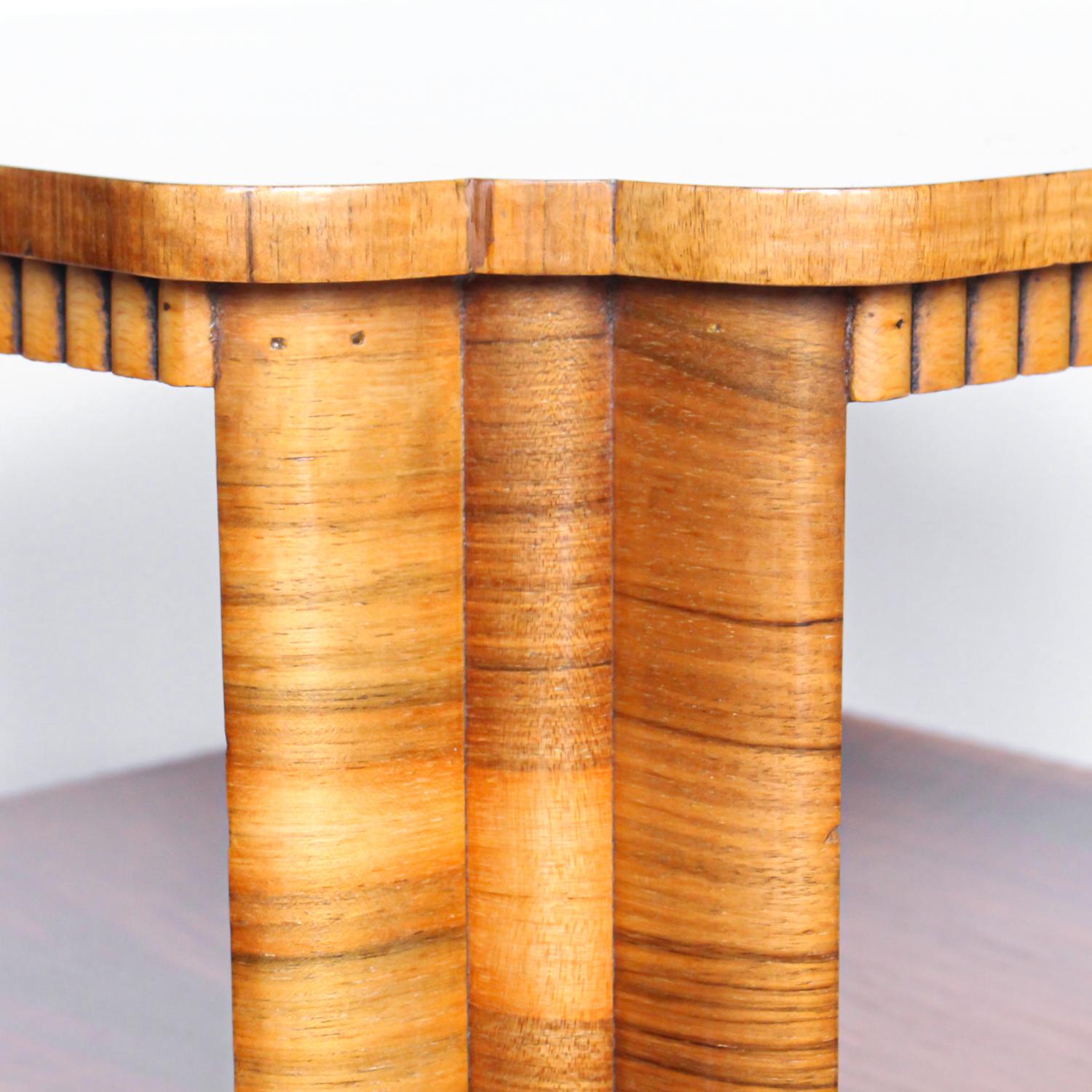 Art Deco Walnut Veneer Side Table 1