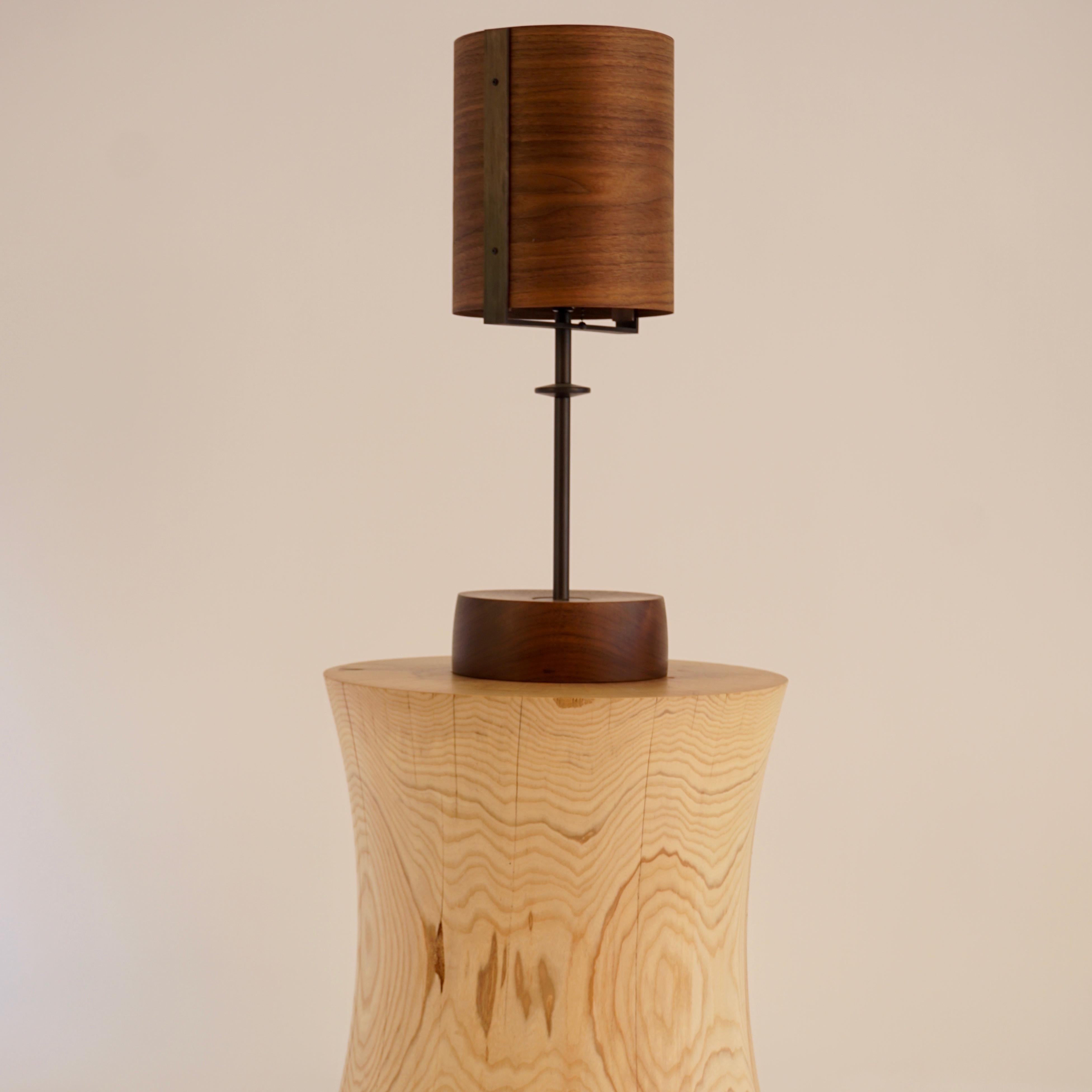 walnut table lamp