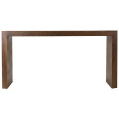 Walnut Veneer Waterfall Table for James