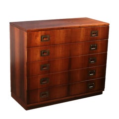 Walnut Veneered Chest of Drawers by Ico Parisi for Brugnoli, Italy, 1960s