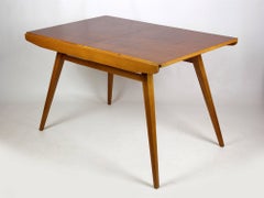 Walnut Veneered Folding Dining Table by František Jirák for Tatra, 1960s