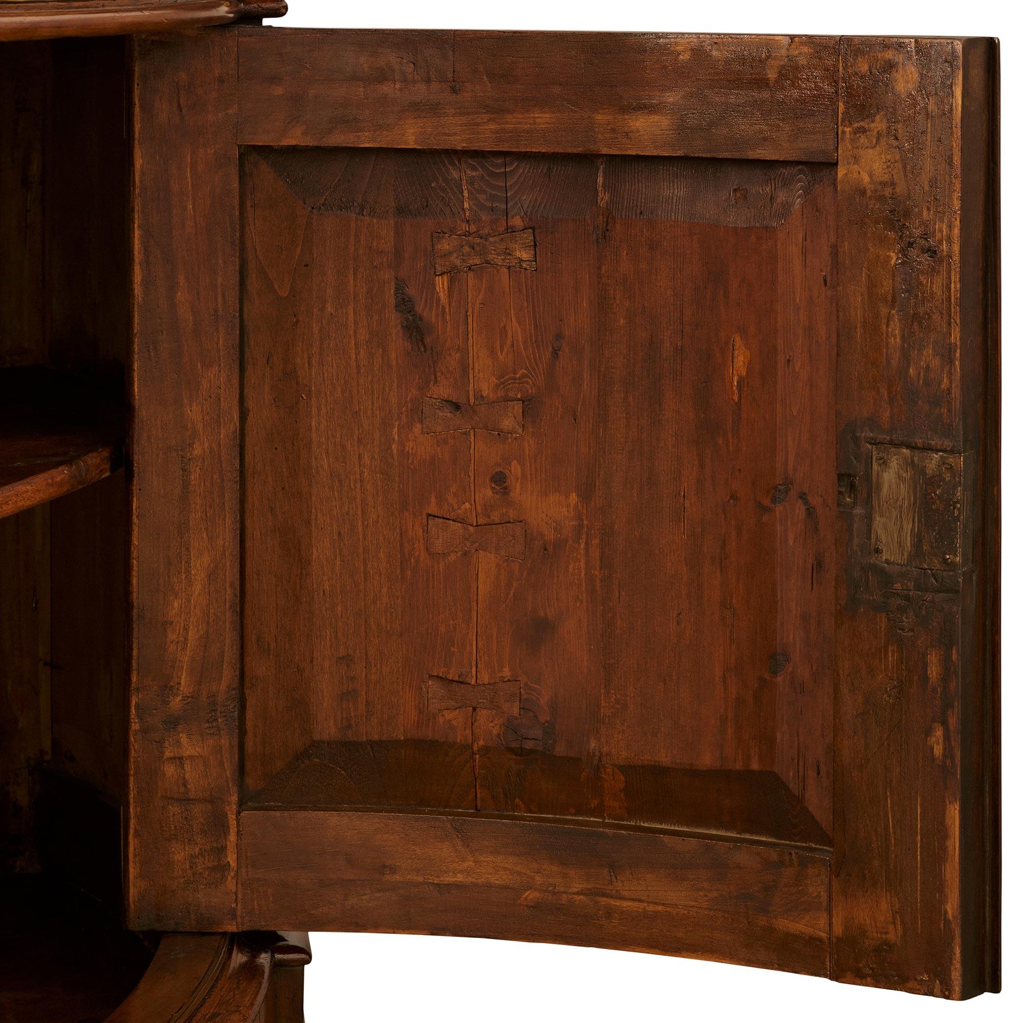 Walnut, Verdigris Bronze, Giltwood and and Gris St. Anne marble cabinet For Sale 4