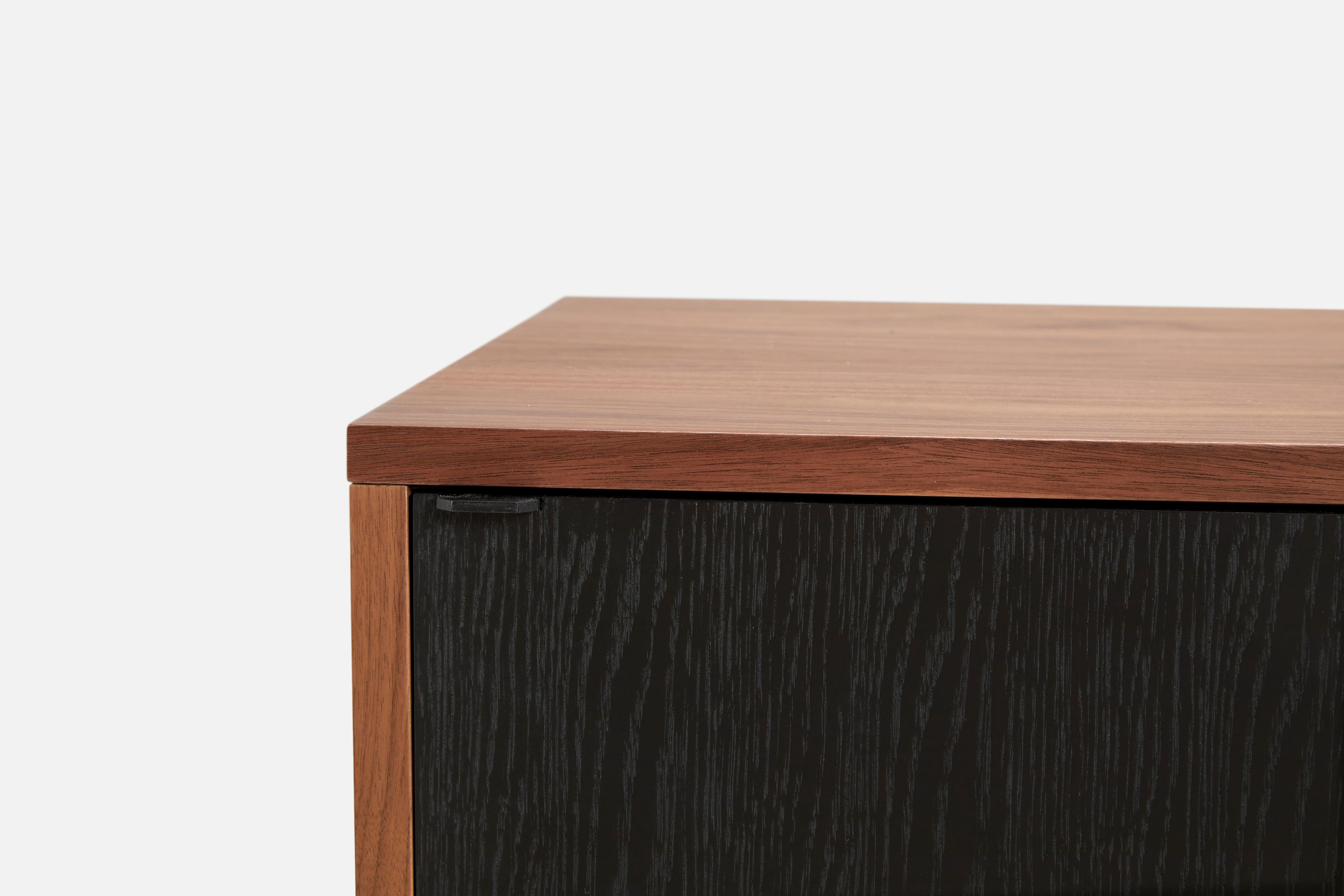 Walnut Virka Low Sideboard by Ropke Design and Moaak In New Condition In Geneve, CH