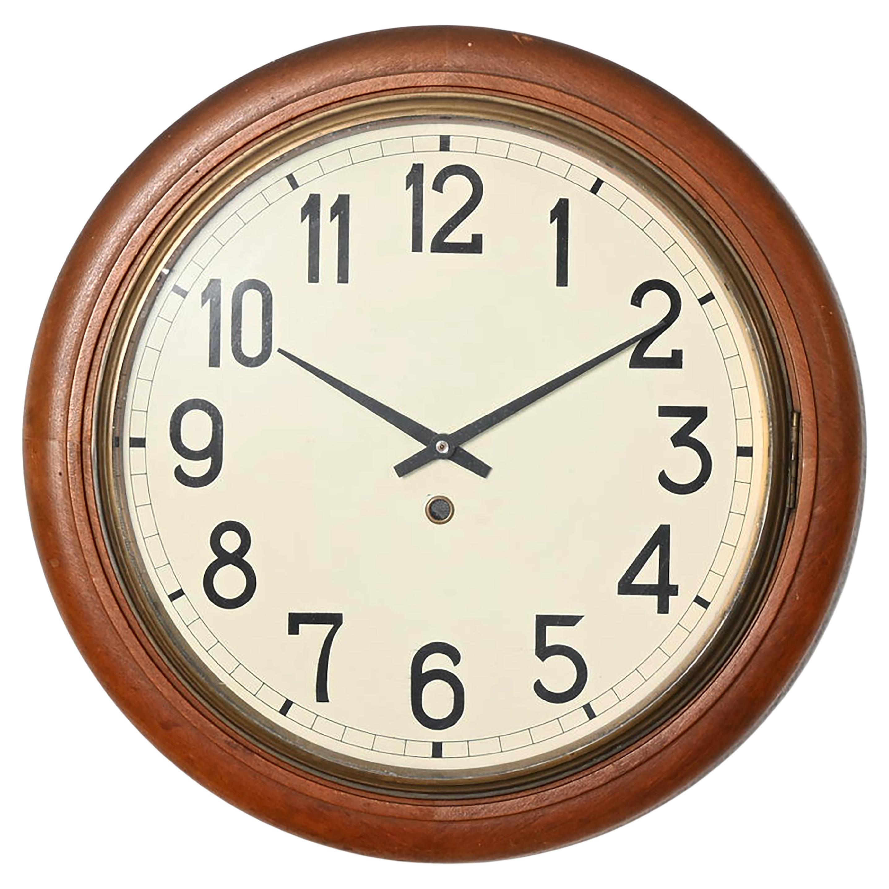 Walnut Wall Clock From 1920