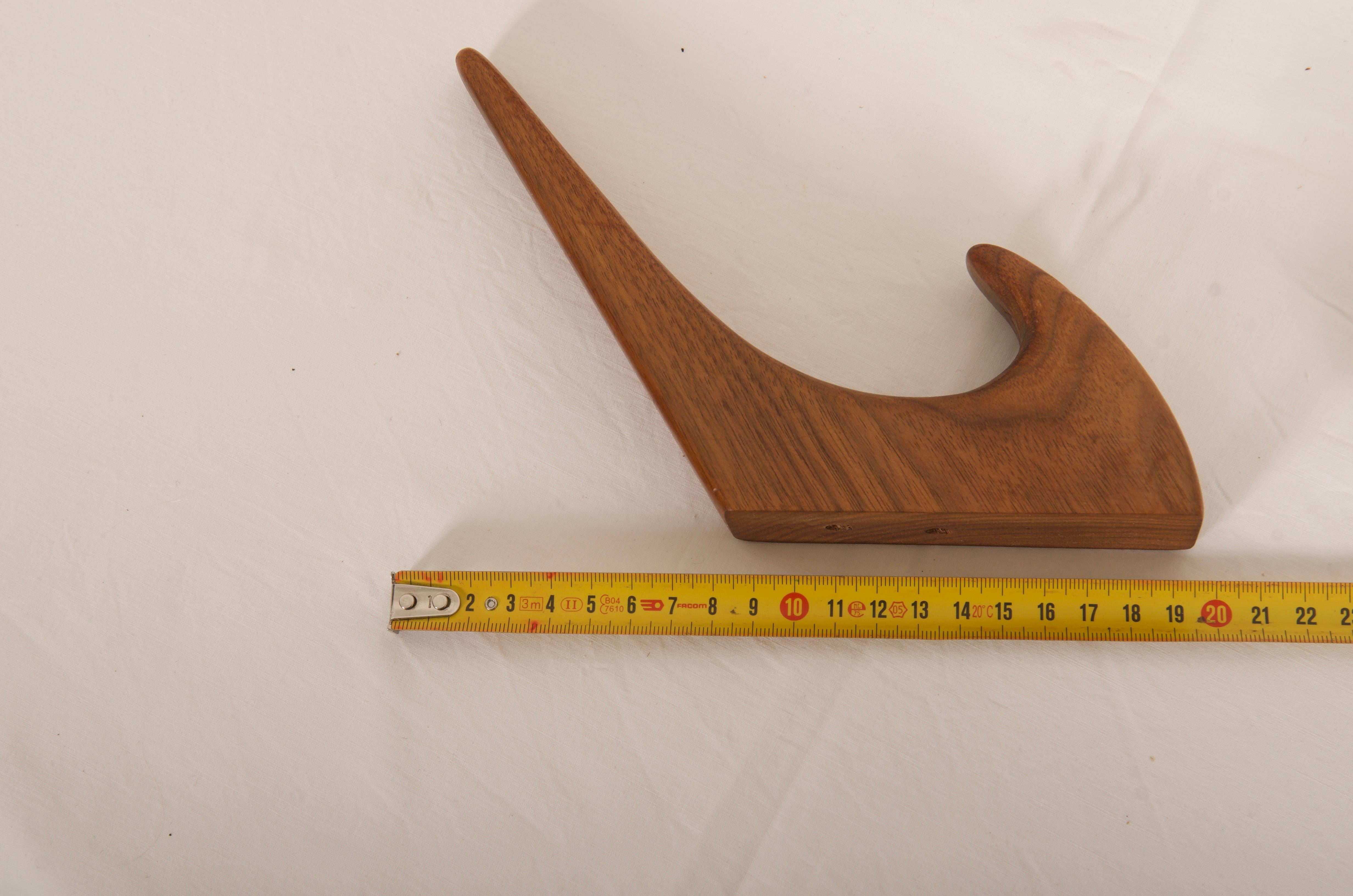 Walnut Wall Hooks by Hagenauer Wien For Sale 11