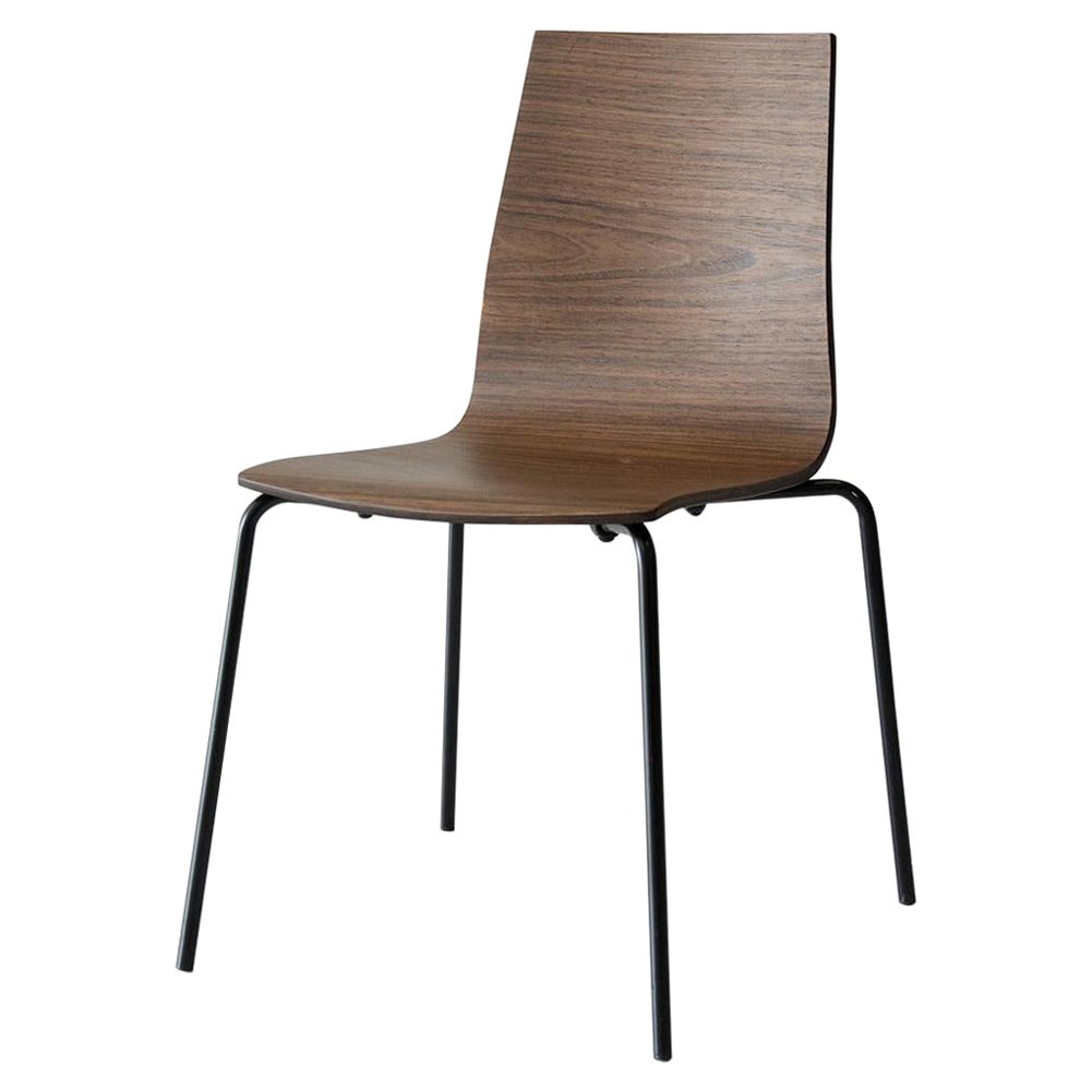 Walnut Wallace Chair by Hollis & Morris For Sale