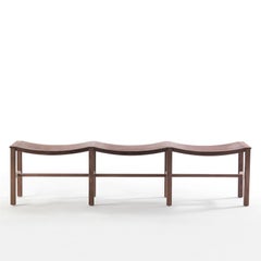Walnut Waves Bench