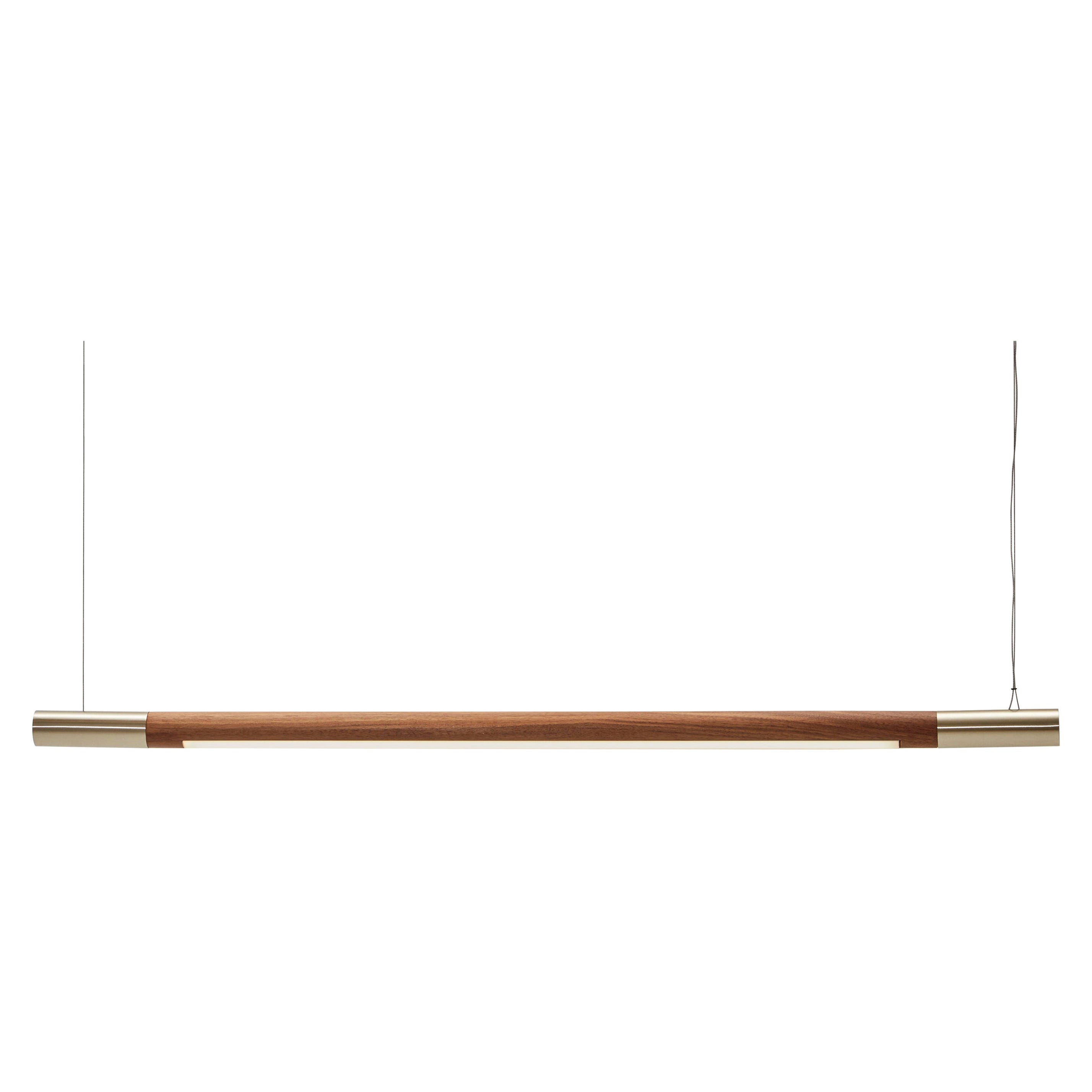 Walnut Wide Bennington Pendant by Hollis & Morris