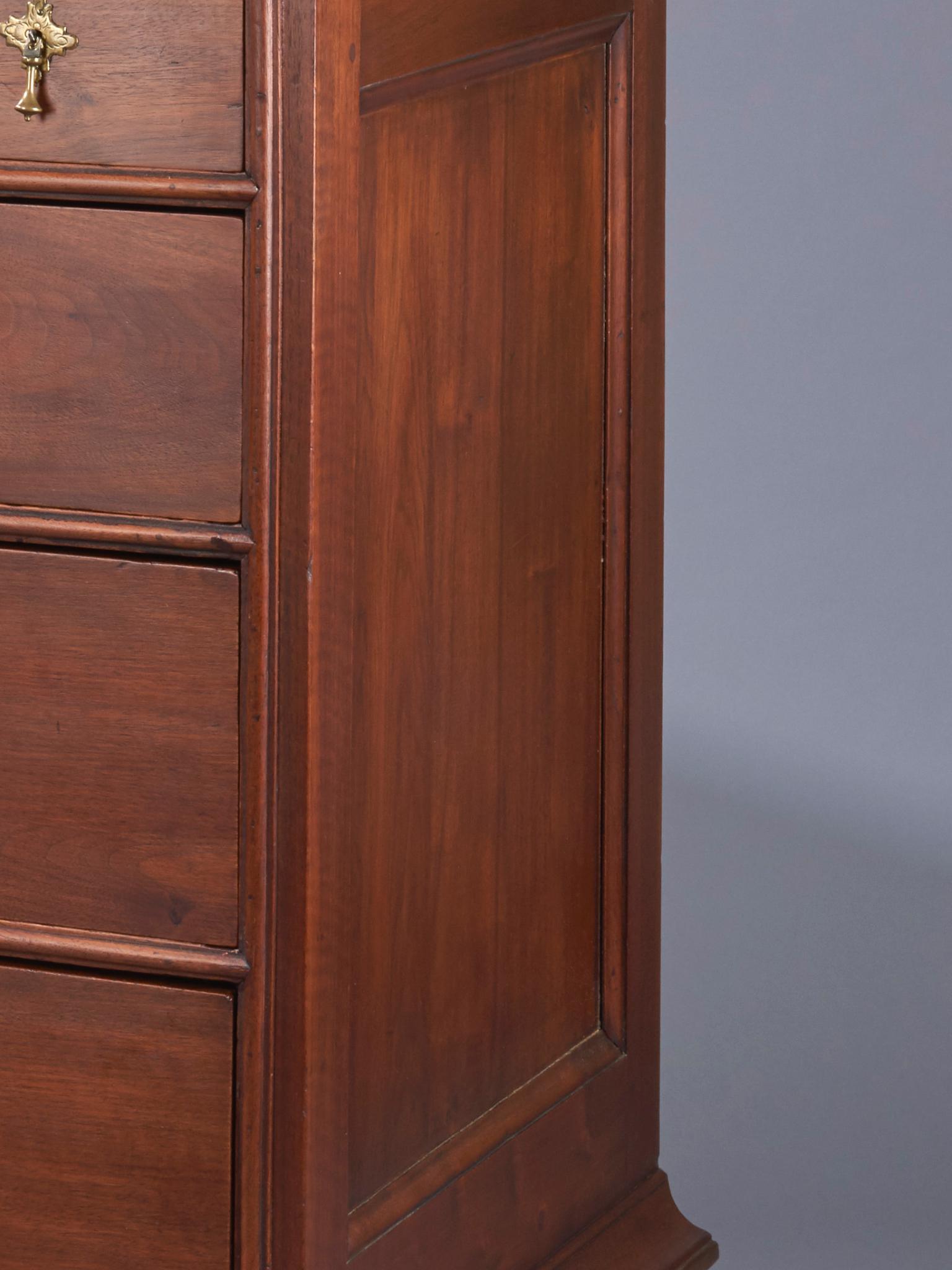 American Walnut William and Mary Chest of Drawers