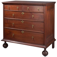 Walnut William and Mary Chest of Drawers