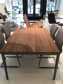 Tavolo da pranzo allungabile in Wood Wood e metallo bronzo