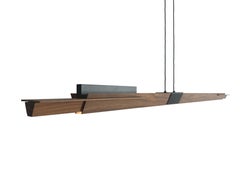 Walnut Wood Chandelier Lamp The Netherlands